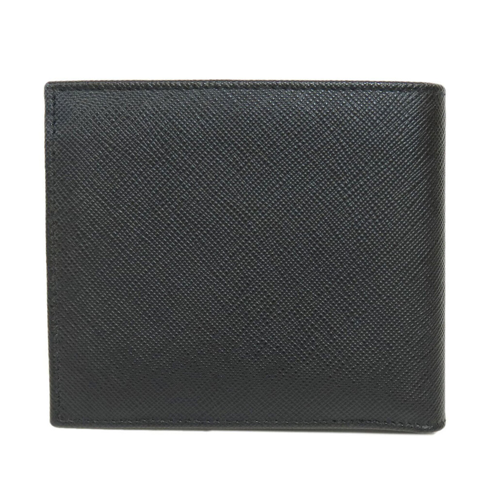 Prada fold Wallet Bi Saffiano Leather Black